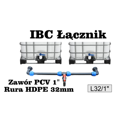 Łącznik IBC zawór PCV | 1
